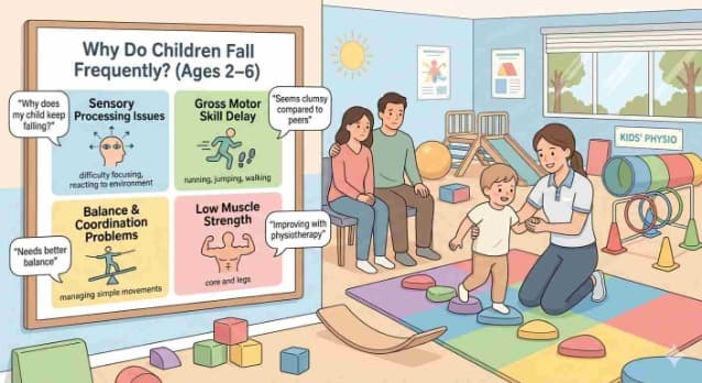 Çocuğunuz Sürekli Düşüyor mu? "Sakar" Görünen Çocuklarda Fizyoterapinin Rolü